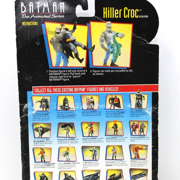 Batman The Animated Series Killer Croc Action Figure 1994 Sealed - Picture 4 of 5